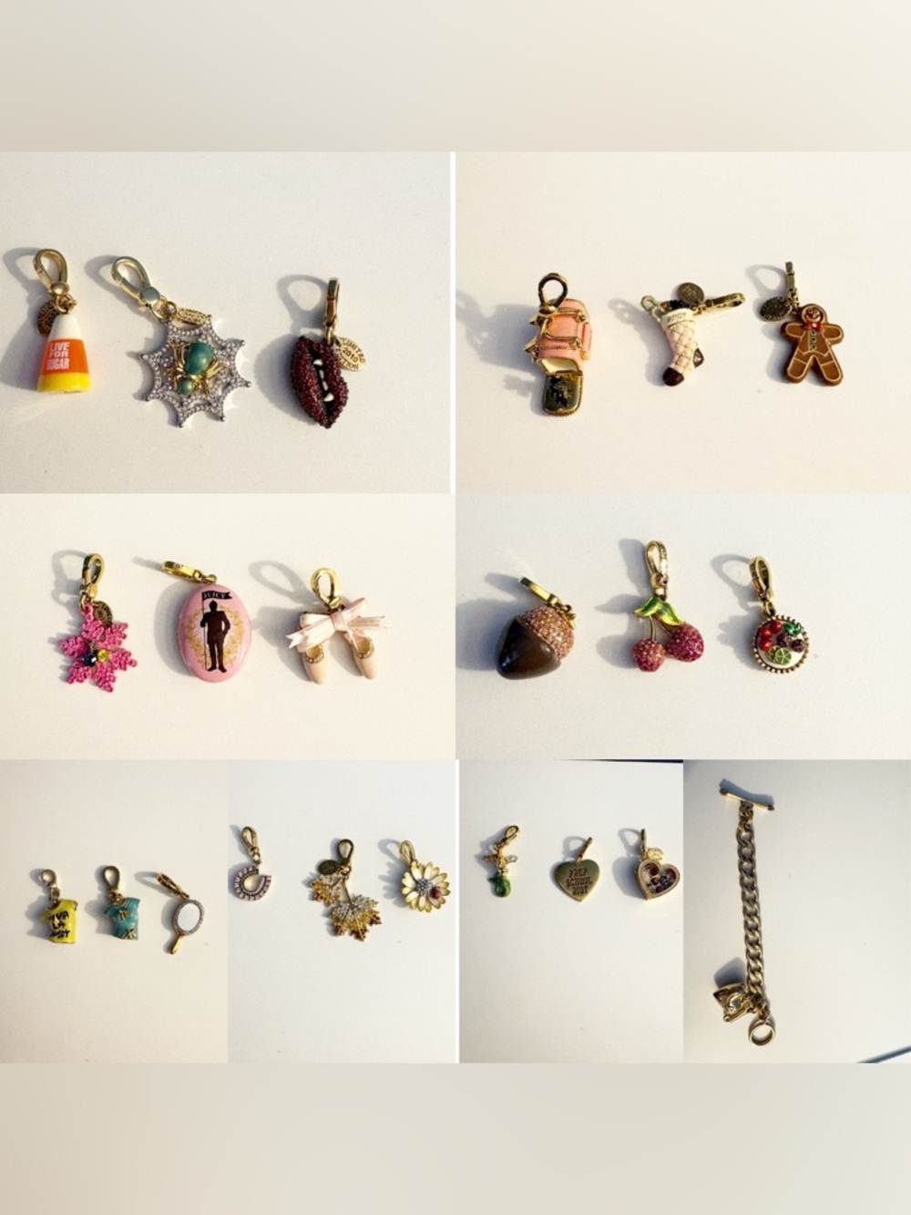 Juicy Couture vintage Charms Sold Seperate Or Bundled